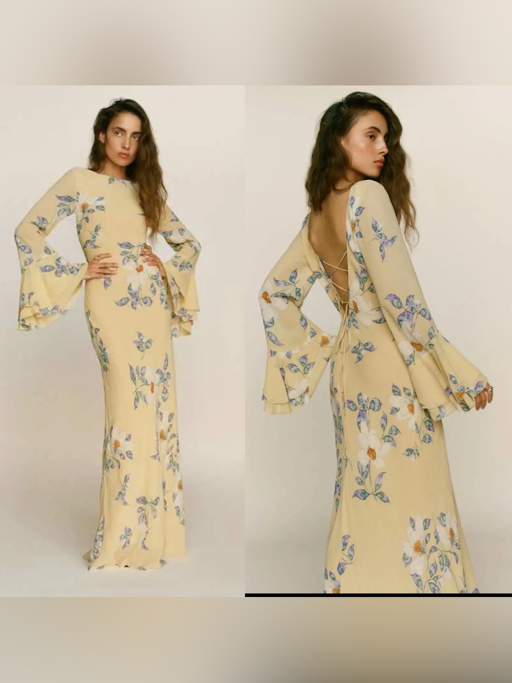 Reformation Olio Maxi Cut Out Floral Dress Size 2 - Picture 1 of 7
